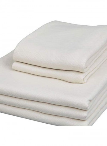 Eliza Pike Double Bedsheets Combination White 240x220cm