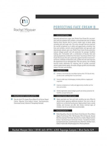 Perfecting Face Cream B 2ounce
