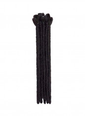 30-Piece Soft Dreadlock Hair Extension Jet Black 12inch