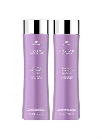 2-Piece Anti-Aging Anti-Frizz Shampoo And Conditioner Set 8.5ounce