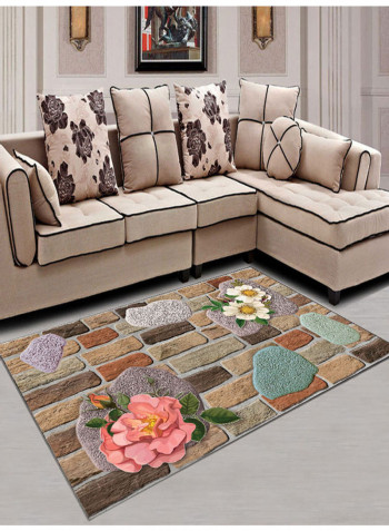 Washable Rug Multicolour 140x200cm