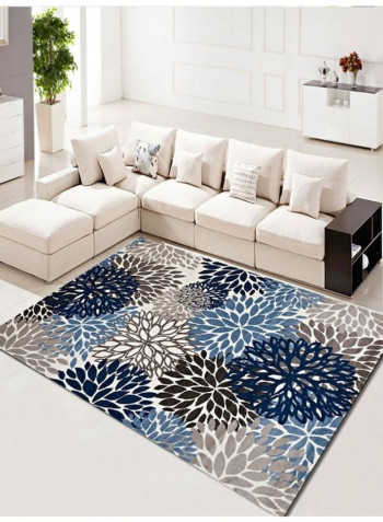 1-Piece Flower Printed Modern Style Floor Mat Multicolour 140x200cm