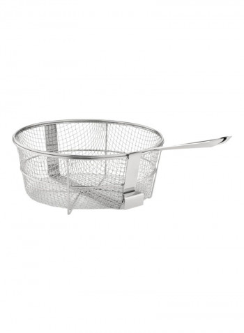 Dishwasher Safe Fry Basket Silver 33x34.9x26.7centimeter