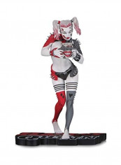 Harley Quinn Red, White And Black Metal Harley Quinn By Greg Horn Statue 8x5x4inch