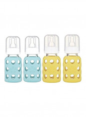 4-Piece Glass Bottles - 4oz
