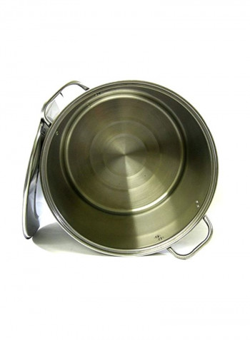 4-Piece Stock Pot Set Silver