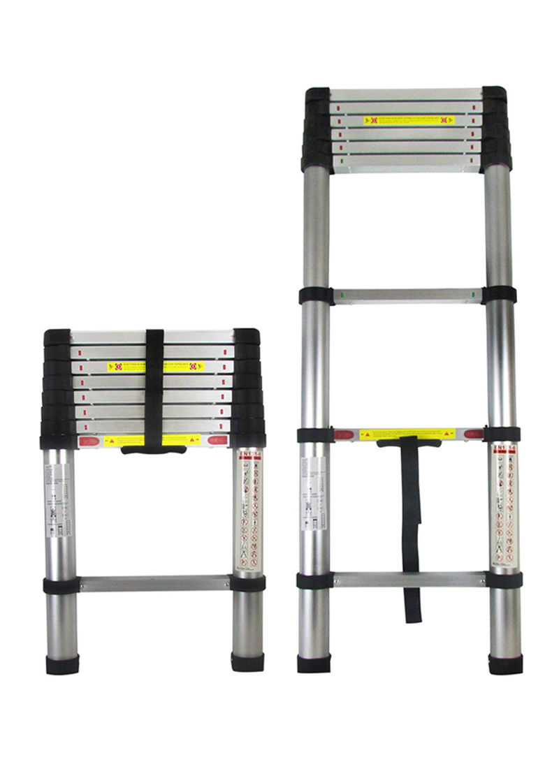 Telescopic Extension Ladder Silver/Black/Yellow 3.8meter