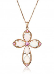 14K Opal Sapphire Cross Necklace reviews 14K Opal Sapphire Cross Necklace