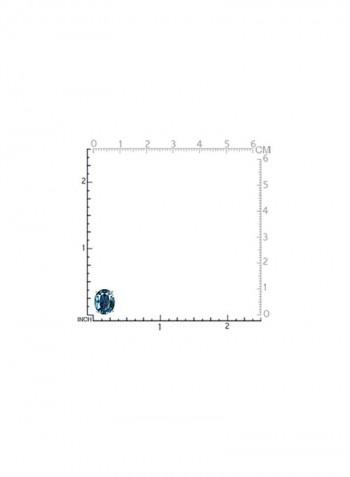 925 Sterling Silver Genuine London Topaz Stud Earrings