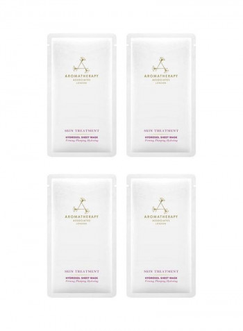 4-Piece Skin Treatment Hydrosol Sheet Mask 12ml