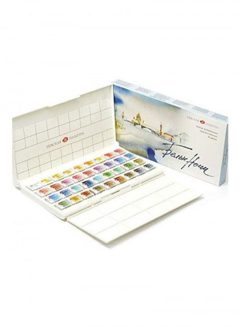 36-Piece St Petersburg Watercolour Set Multicolour