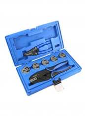 10-Piece Interchangeable Crimping Tool Kit Black/Blue/Grey