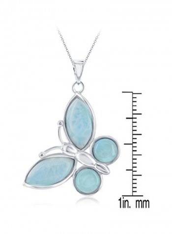 925 Sterling Silver Butterfly Pendant Necklace