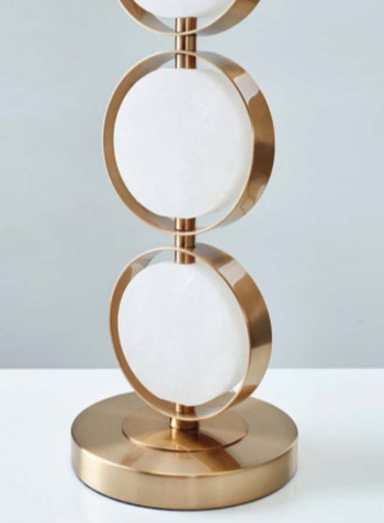 Decorative LED Table Lamp White/Gold