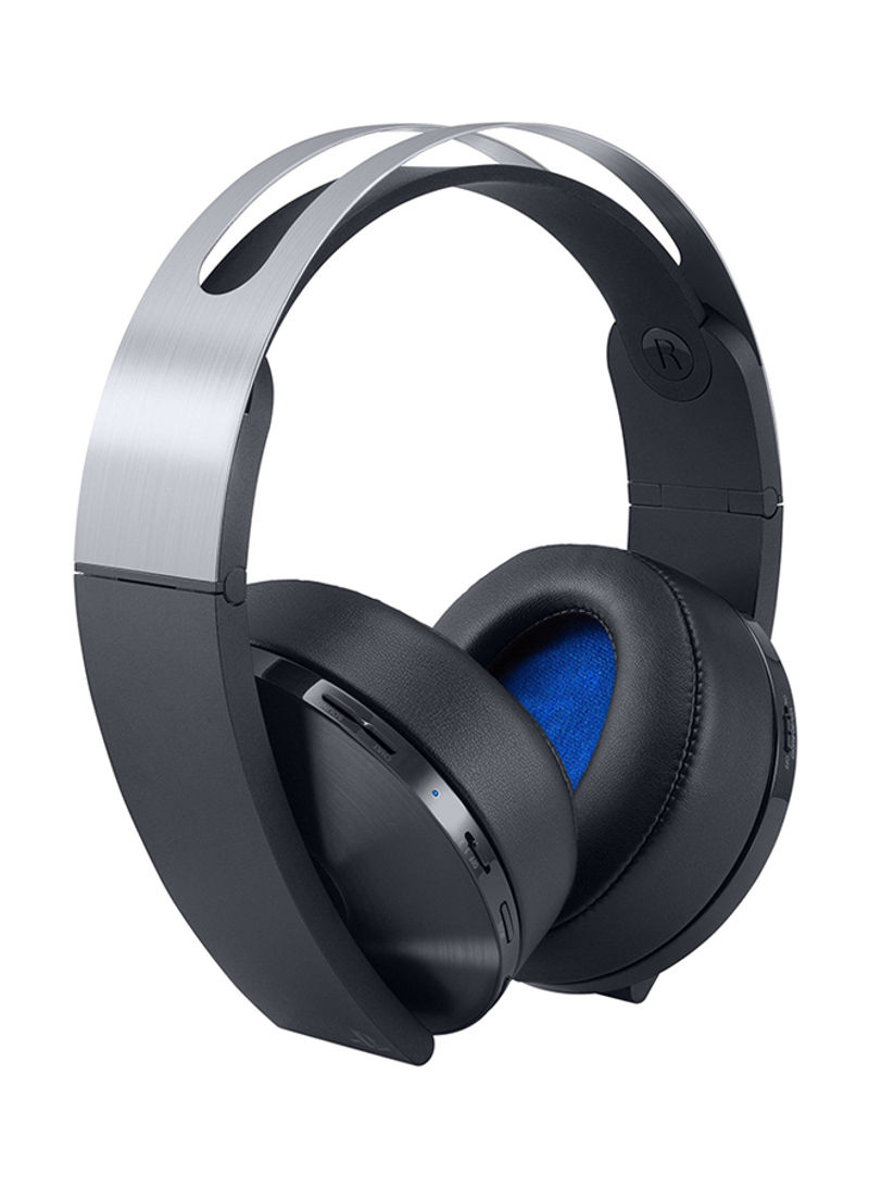 Platinum Wireless Over-Ear Gaming Headphones With Mic For PS4/PS5/XOne/XSeries/NSwitch/PC Black