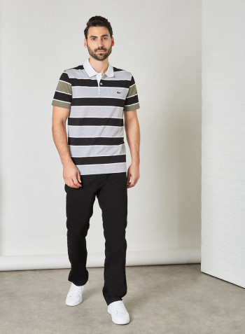 Striped Ultra-Lightweight Polo Multicolour