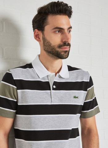 Striped Ultra-Lightweight Polo Multicolour