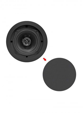 2-Piece Ceiling Wall Mount Speakers B00E94H308 Black