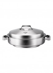 Stainless Steel Steamer Cooking Pot Multicolor 44x34x12cm