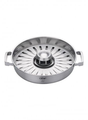 Stainless Steel Steamer Cooking Pot Multicolor 44x34x12cm