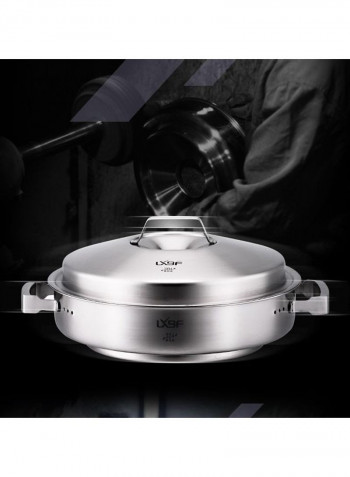 Stainless Steel Steamer Cooking Pot Multicolor 44x34x12cm