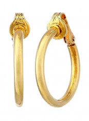 14 Karat Gold Plated 925 Sterling Silver Hoop Earrings