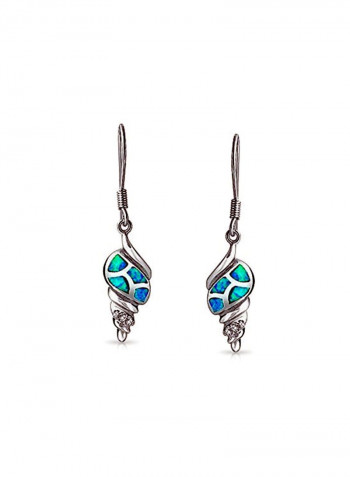 925 Sterling Silver Tropical Beach Seashell Dangle Earrings