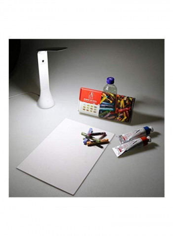 Smart Rechargeable Desk Lamp White 3.1x3.1x10inch