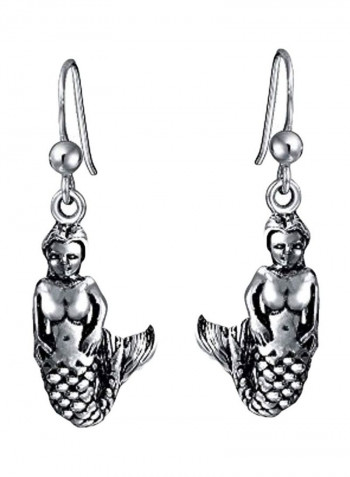 925 Sterling Silver Mermaid Dangle Earrings