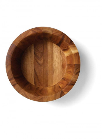 Salad Bowl With Lip Brown 12.5x12.5x5.5inch