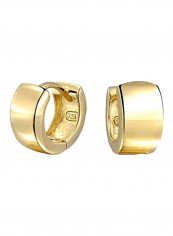 925 Sterling Silver Gold Plated Hoop Earrings
