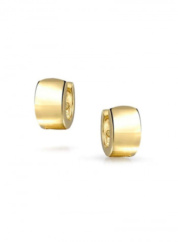 925 Sterling Silver Gold Plated Hoop Earrings