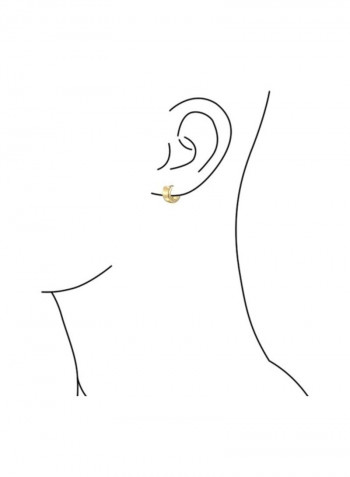 925 Sterling Silver Gold Plated Hoop Earrings