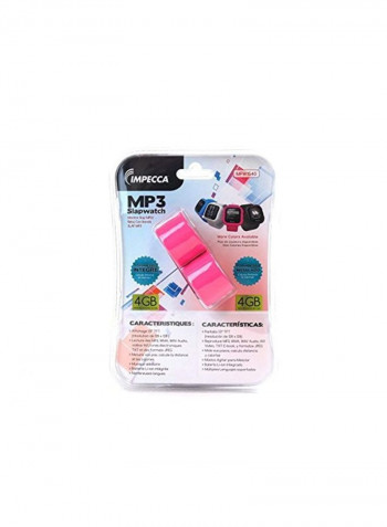 MP3 Slap Watch With Built-In Pedometer 8793231 Pink