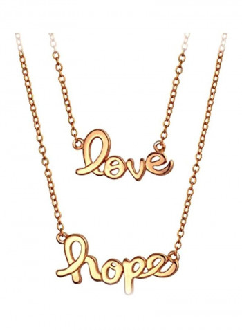 2-Piece 925 Sterling Silver Pendant Necklace