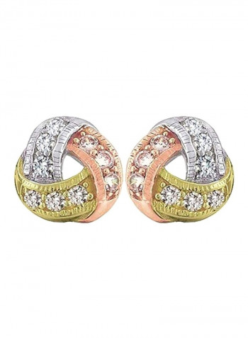 925 Sterling Silver Cubic Zirconia Stud Earrings