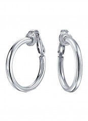 925 Sterling Silver Tube Hoop Earrings
