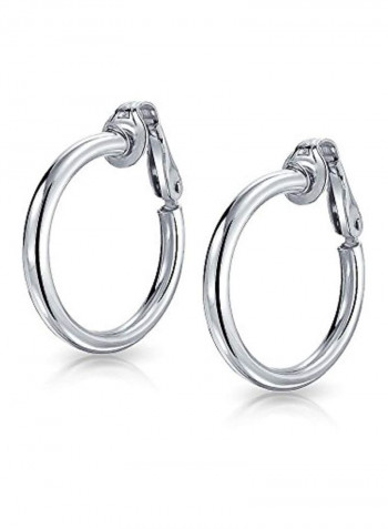 925 Sterling Silver Tube Hoop Earrings