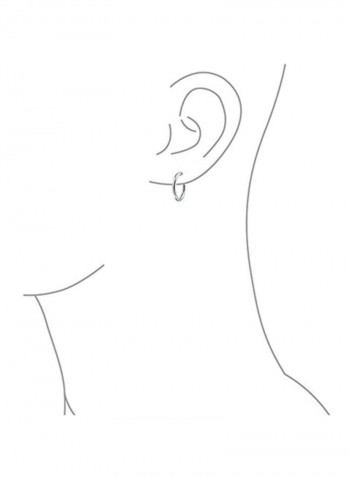 925 Sterling Silver Tube Hoop Earrings