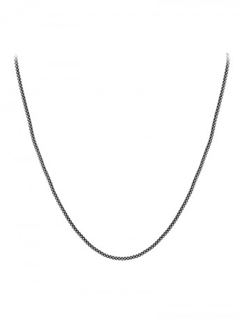 925 Sterling Silver Coreana Caviar Chain Necklace