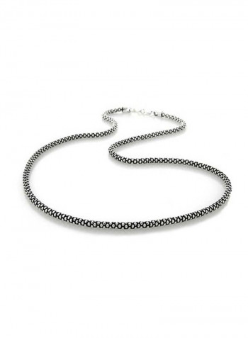 925 Sterling Silver Coreana Caviar Chain Necklace