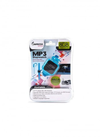 MP3 Player Slap Watch Blue