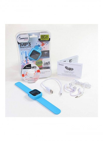 MP3 Player Slap Watch Blue