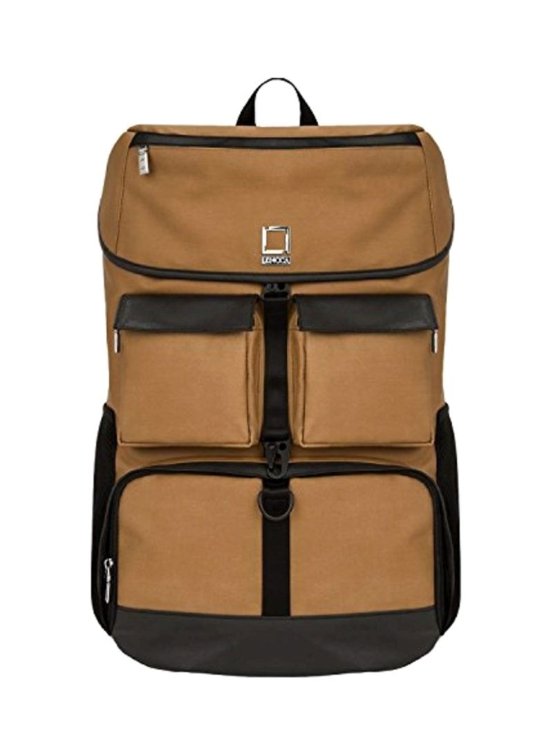 Backpack For 17-Inch Laptop Sandstorm Brown