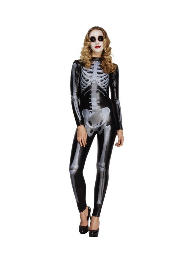 Fever Miss Whiplash Skeleton Costume S