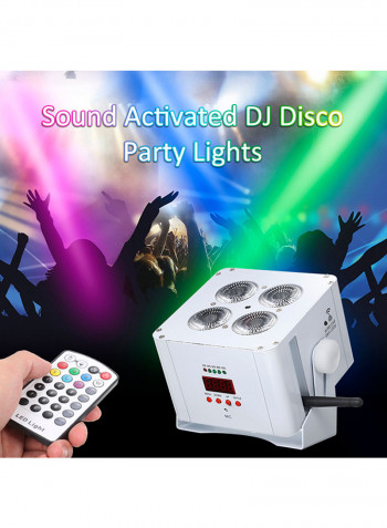 4-Piece Disco Party Lights White