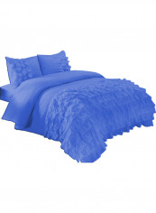 3-Piece Duvet Cover Set Cotton Blue 114 X 96inch reviews 3-Piece Duvet Cover Set Cotton Blue 114 X 96inch