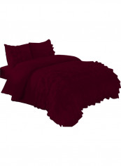 3-Piece Duvet Cover Set Cotton Red 102 X  86inch