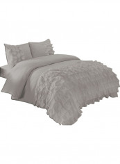 3-Piece Duvet Cover Set Cotton Grey 86 X 90inch reviews 3-Piece Duvet Cover Set Cotton Grey 86 X 90inch