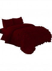 3-Piece Duvet Cover Set Cotton Red 86 X 90inch reviews 3-Piece Duvet Cover Set Cotton Red 86 X 90inch